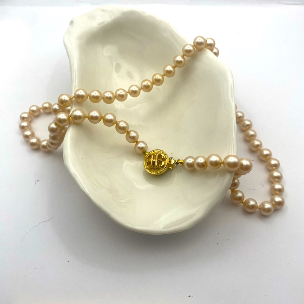 Vintage Ken Hunt Faux Pearls 18 in